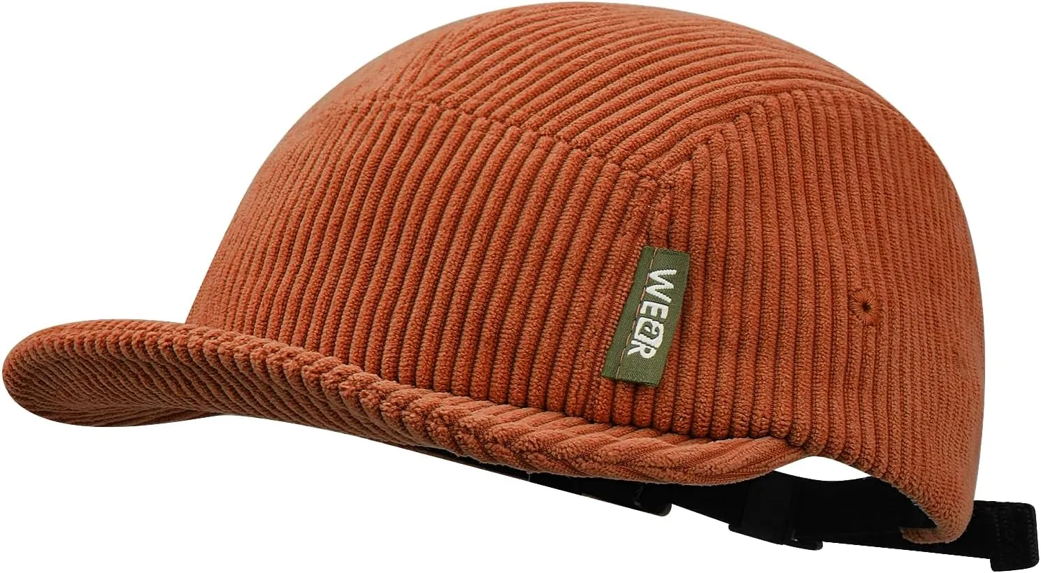 Clakllie Corduroy 5 Panel Hat Short Brim Baseball Cap Urban Street Flat Bill Hats Cooling Trucker Hats Snapback Fitted Cap