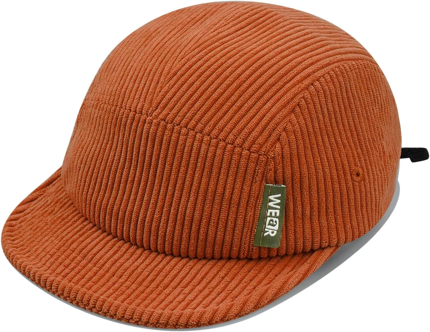Clakllie Corduroy 5 Panel Hat Short Brim Baseball Cap Urban Street Flat Bill Hats Cooling Trucker Hats Snapback Fitted Cap