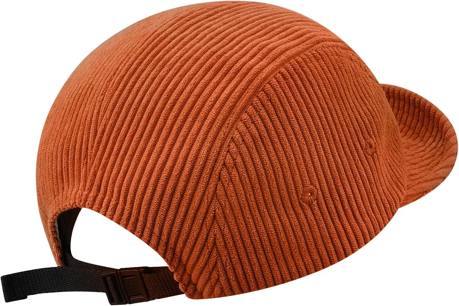 Clakllie Corduroy 5 Panel Hat Short Brim Baseball Cap Urban Street Flat Bill Hats Cooling Trucker Hats Snapback Fitted Cap