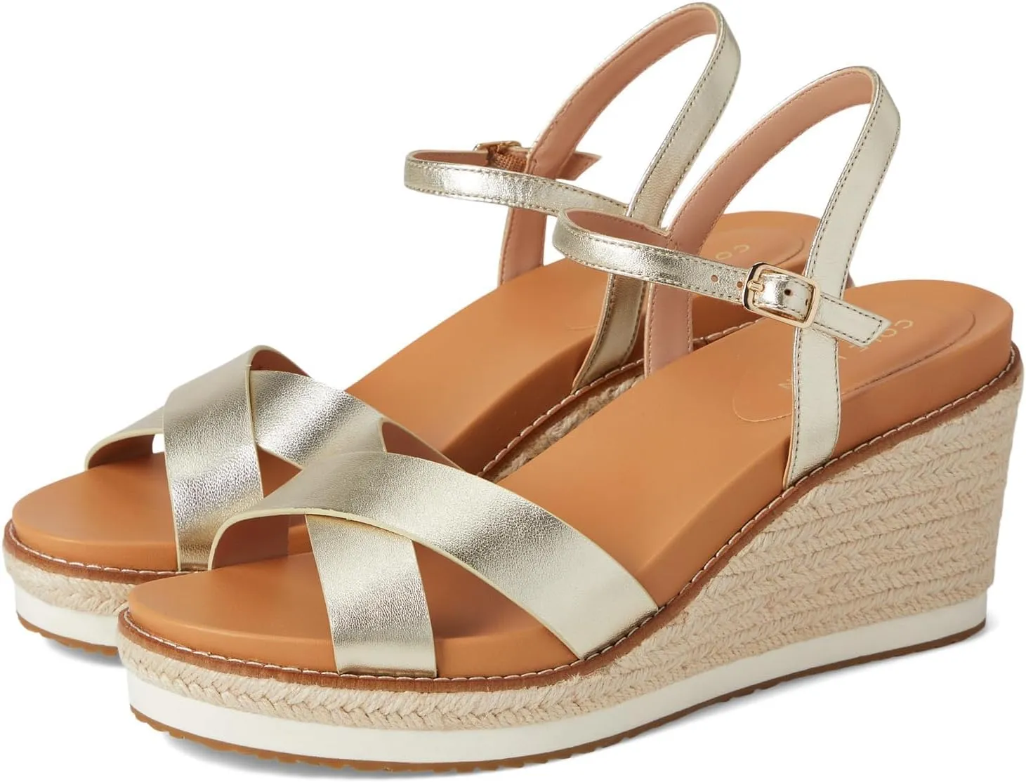 Cole Haan Women's Cloudfeel Silvee Espadrille Wedges Sandal
