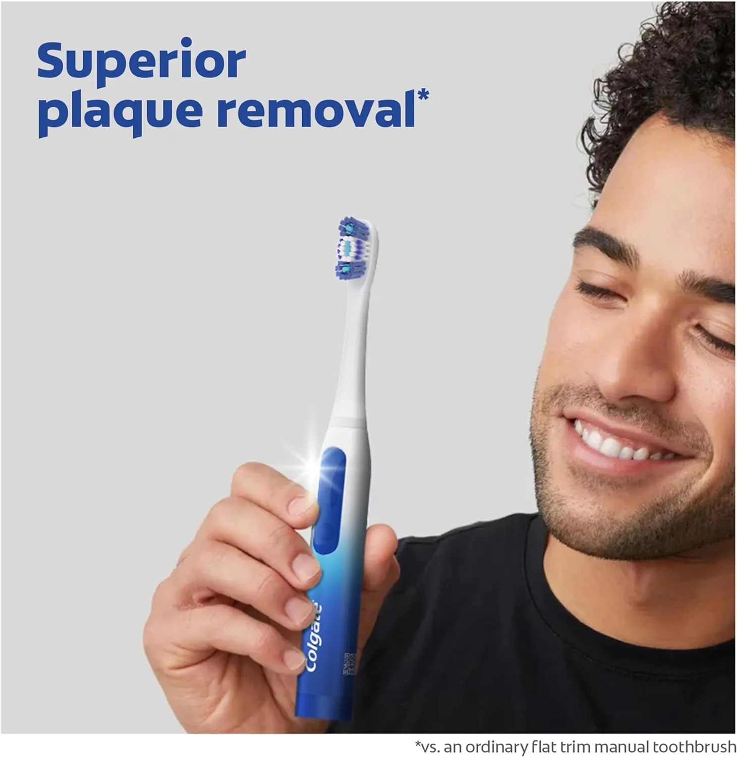 Colgate 360 Floss Tip Sonic Powered Battery Toothbrush, 2 Pack with Floss Tip Refill Heads