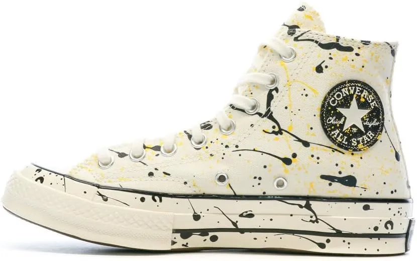 Converse Chuck 70 Paint Splatter - Egret / Black / Amarillo