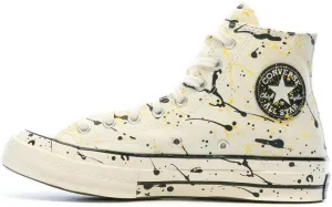 Converse Chuck 70 Paint Splatter - Egret / Black / Amarillo