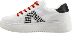 Corkys Footwear Hey Girl Tailgate Sneakers - A Trendy Lace-Up Sneaker with A V Stripe On The Side, Scalloped Eyelets, and Cushioned Lift for Chic Comfort