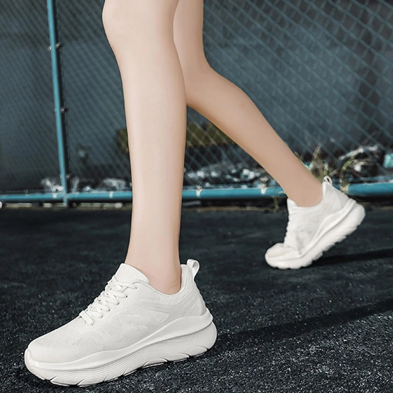 Couples Fashion Mesh Solid Color Breathable Sneakers Temperament Comfortable Running Shoes Sneaker Boots Men S