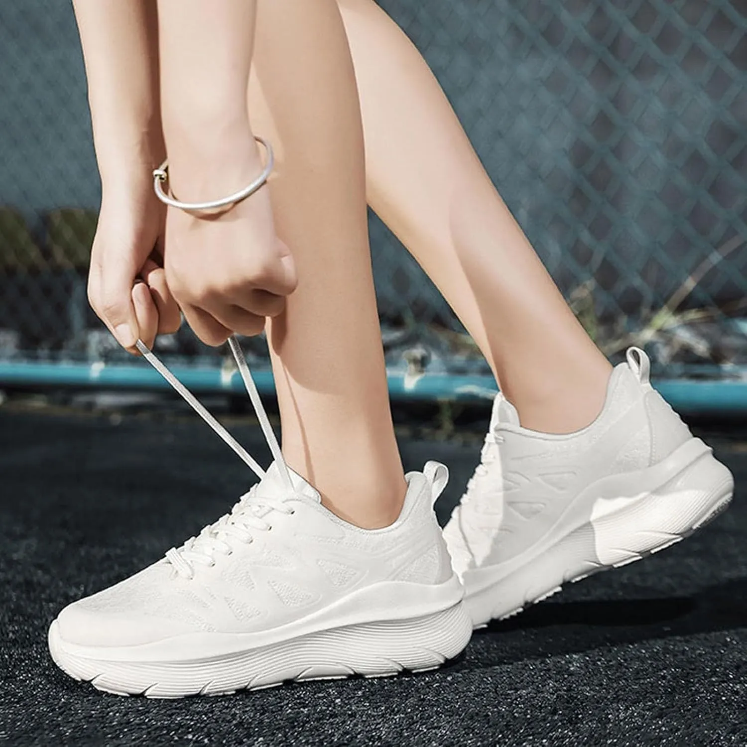 Couples Fashion Mesh Solid Color Breathable Sneakers Temperament Comfortable Running Shoes Sneaker Boots Men S