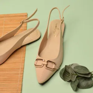 Decor Buckled Pointed Mule