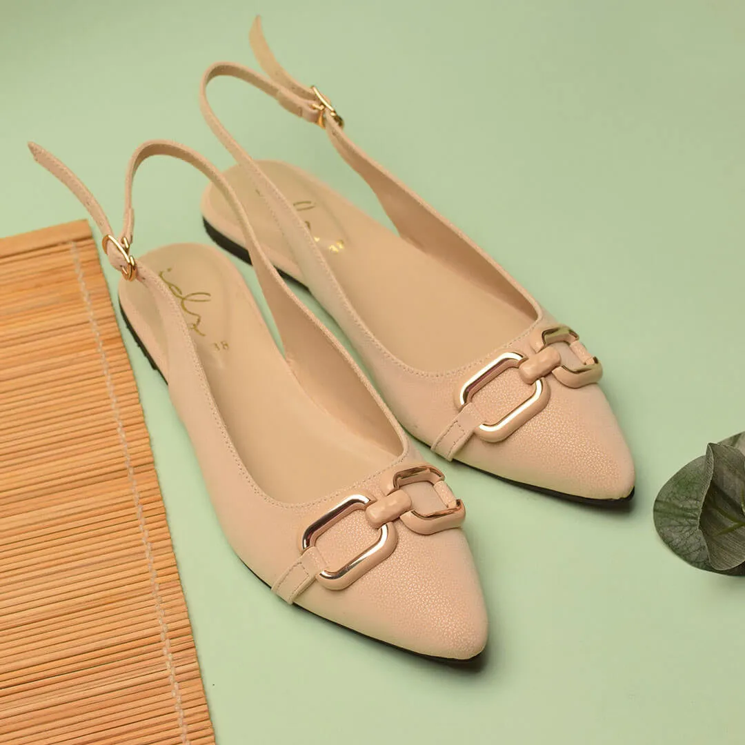 Decor Buckled Pointed Mule