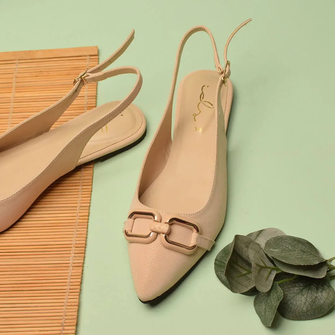 Decor Buckled Pointed Mule