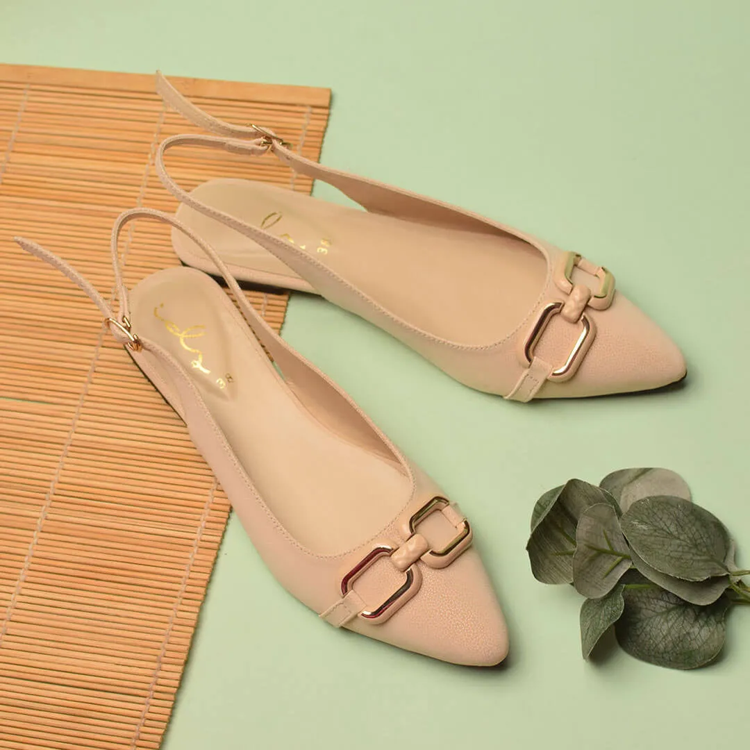 Decor Buckled Pointed Mule