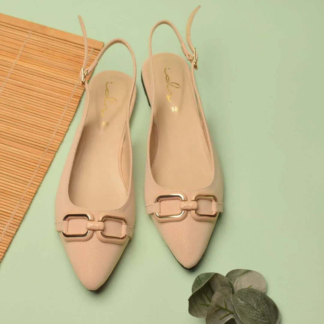 Decor Buckled Pointed Mule