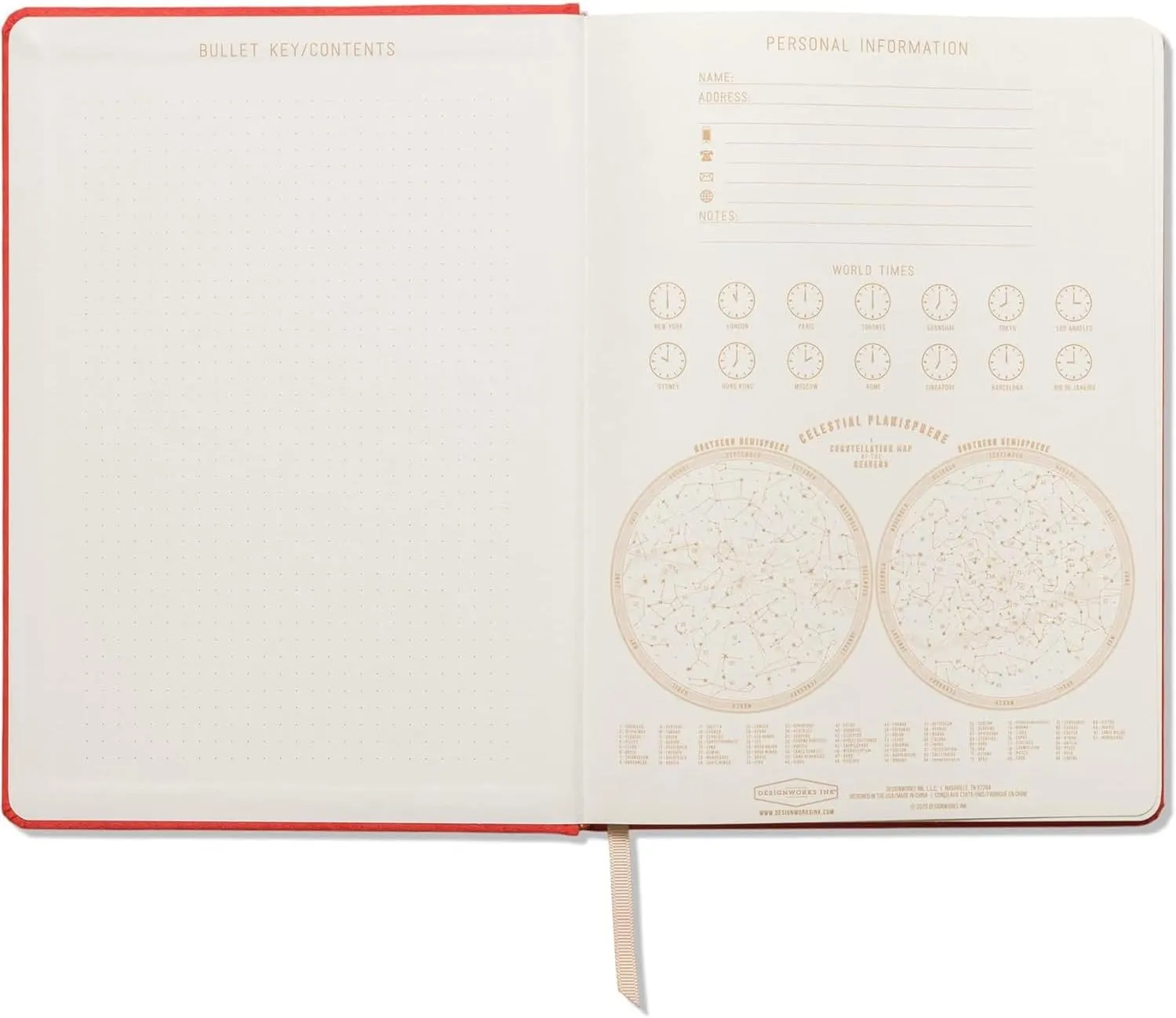 DesignWorks Ink Good Things Are Coming Orange 7.5" x 10.25" Jumbo Journal Notebook with Vegan Suede, Gold Arches Accents, Lined Pages, Ribbon Marker for Work, Writing, Journaling
