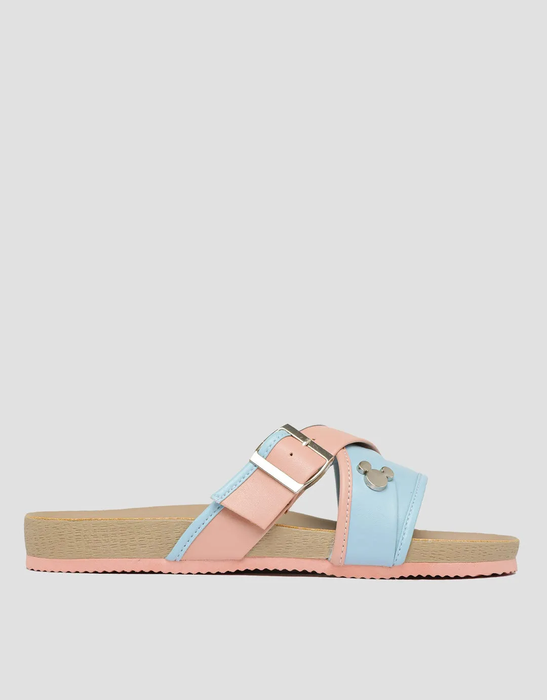 Disney Detail Buckle Sandal Slipper Wanita