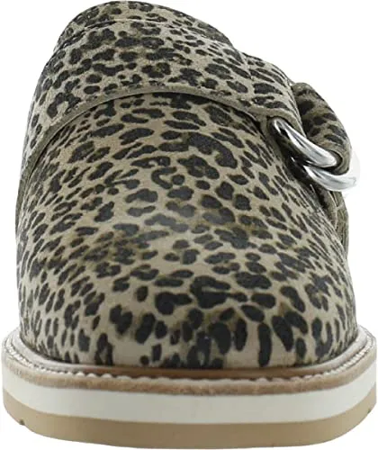 Dolce Vita Women's Verna Mule, TAN/Black Dusted Leopard Suede, 9.5