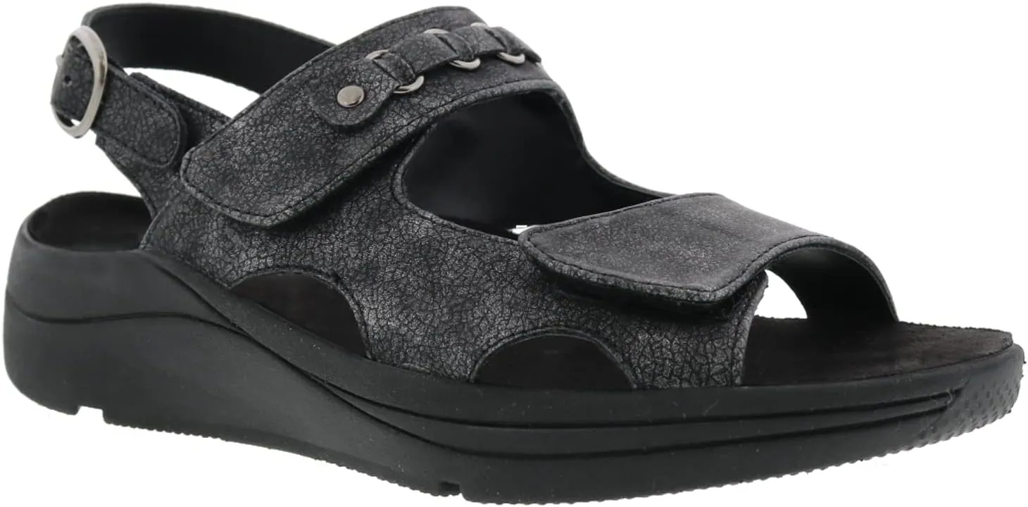 Drew Selina Womens Therapeutic Hook And Loop Comfort Sandal