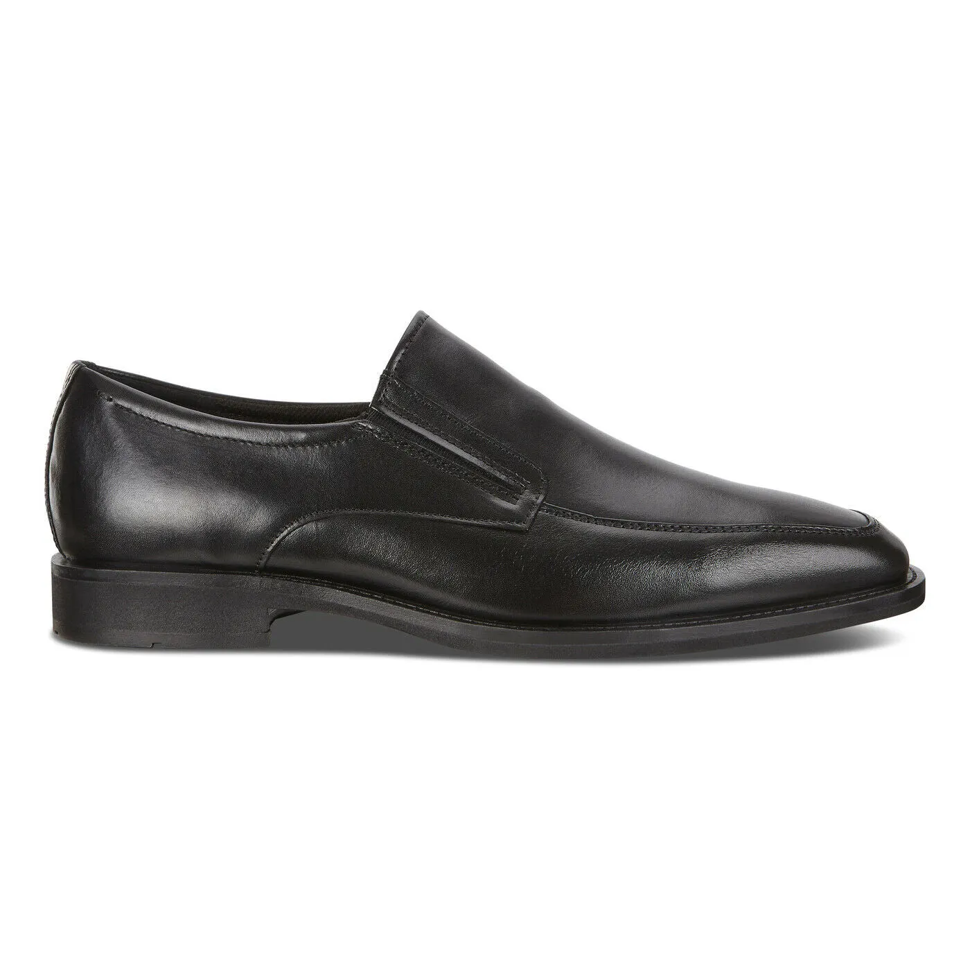 ECCO Men's 640734 Calcan Black Leather Comfort Slip On Dress Shoe