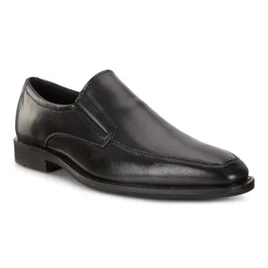 ECCO Men's 640734 Calcan Black Leather Comfort Slip On Dress Shoe