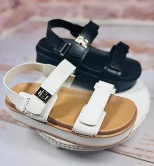 Emma Platform Velcro Sandal