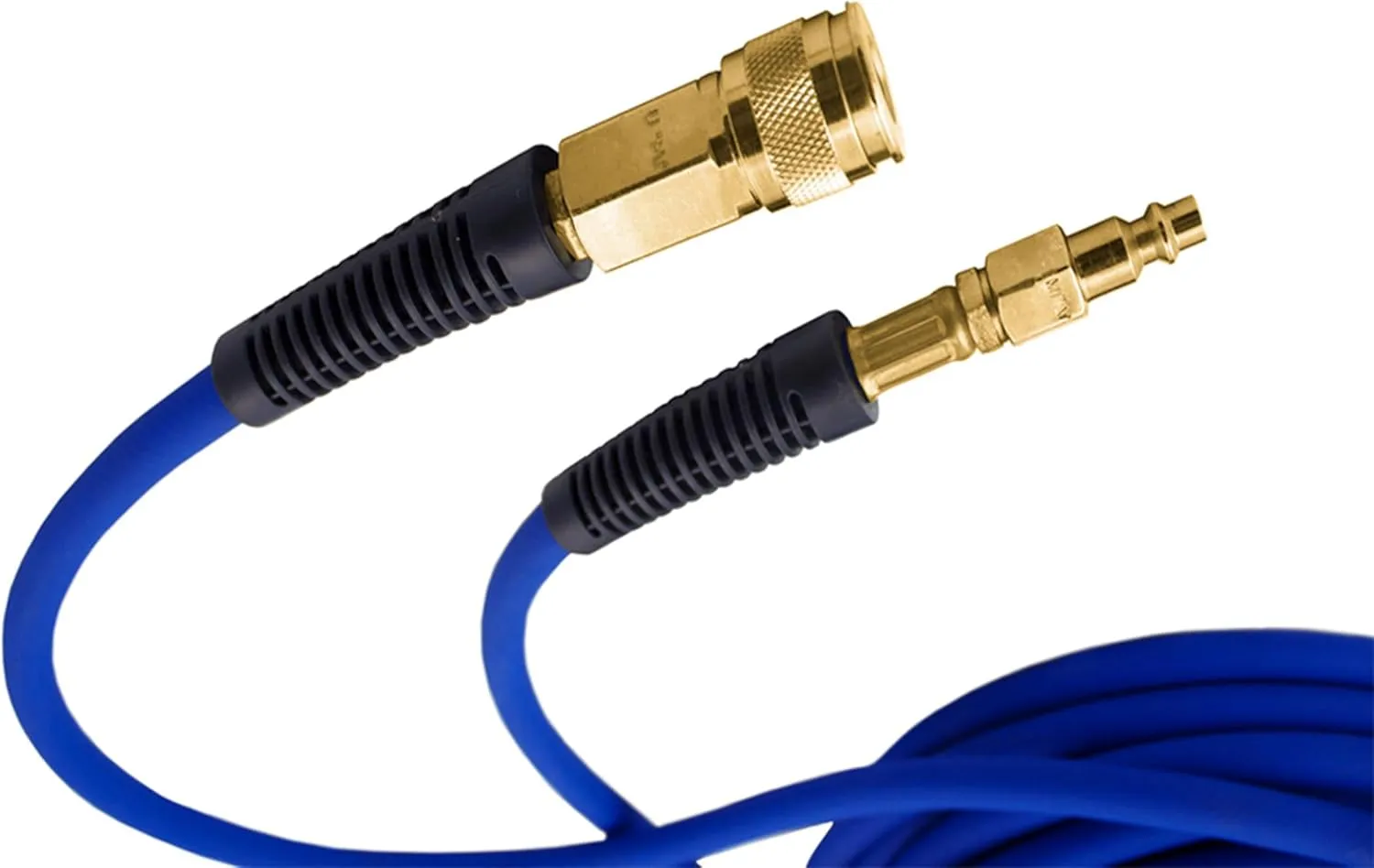 Estwing E14100PVCR 1/4" x 100' PVC/Rubber Hybrid Air Hose with Brass Fittings