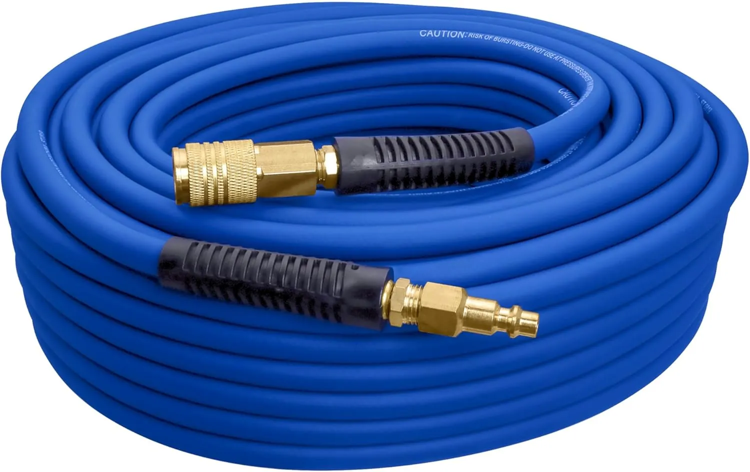 Estwing E14100PVCR 1/4" x 100' PVC/Rubber Hybrid Air Hose with Brass Fittings
