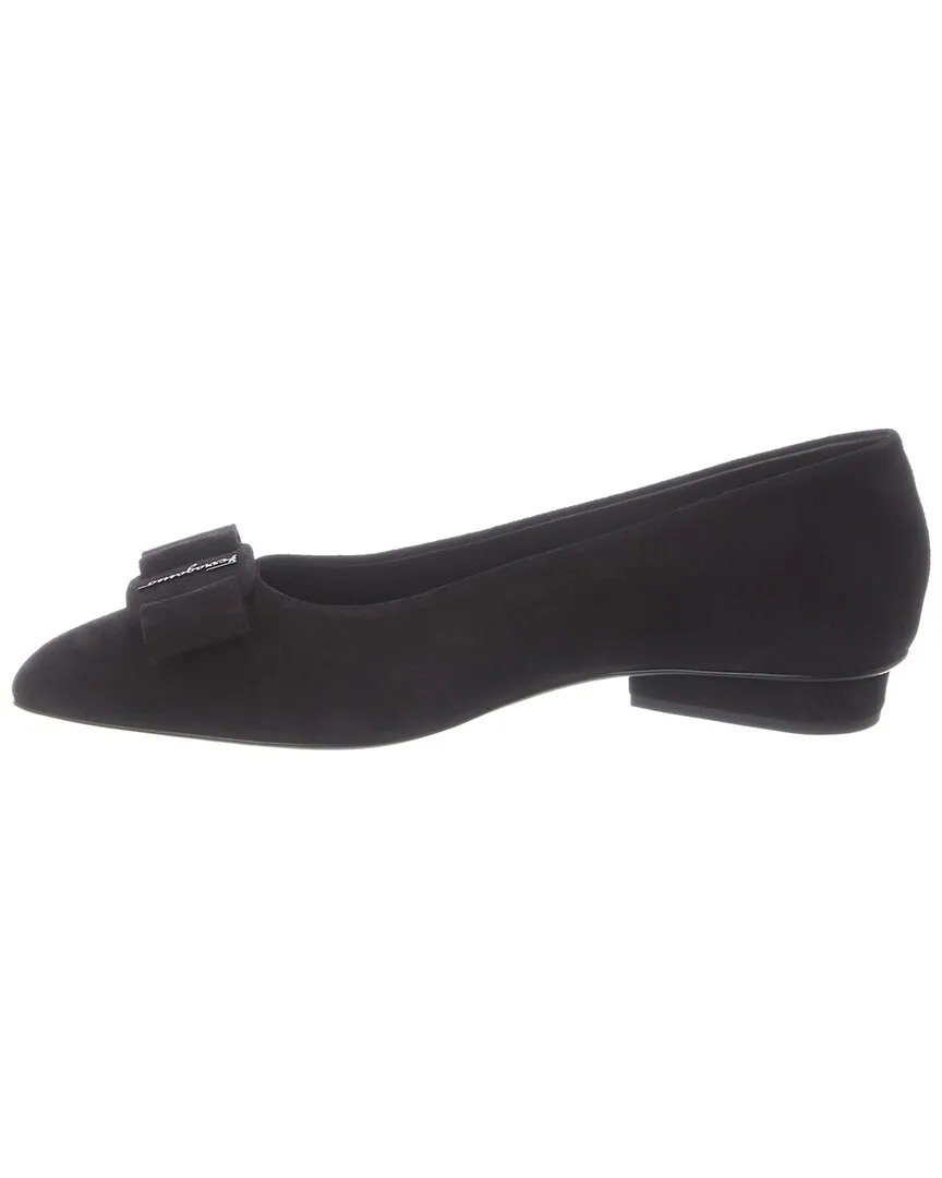 Ferragamo Viva Suede Flat