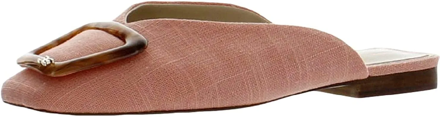 Festive offer Mules All-encompassing selection Toe Linen Flat Clay Buckled Edelman On Fashion Square Lavina Sam Slip