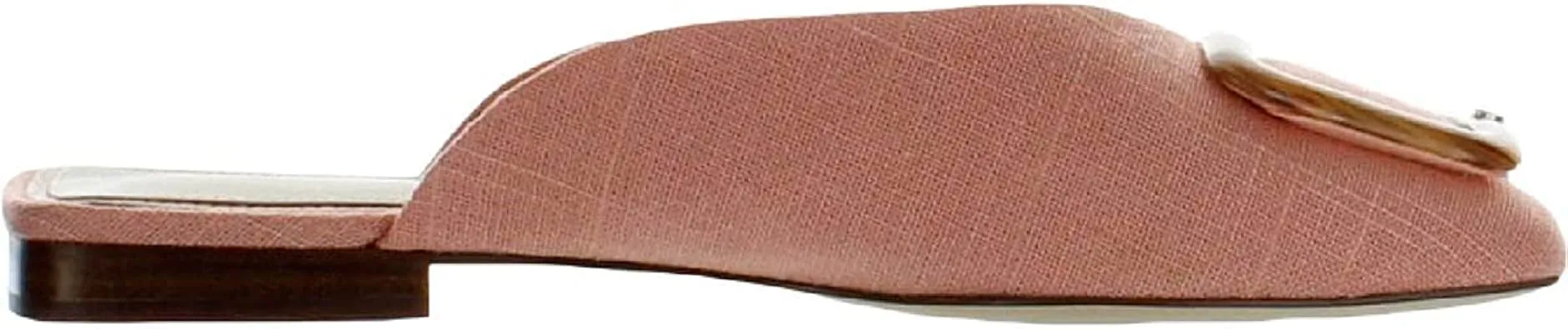 Festive offer Mules All-encompassing selection Toe Linen Flat Clay Buckled Edelman On Fashion Square Lavina Sam Slip