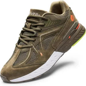 FitVille Extra Wide Walking Shoes for Men Wide Width Sneakers for Flat Feet Arch Fit Heel Pain Relief - Rebound Core