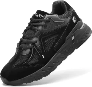 FitVille Extra Wide Walking Shoes for Men Wide Width Sneakers for Flat Feet Arch Fit Heel Pain Relief - Rebound Core