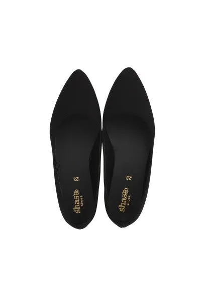 Flat suede puntal lisa