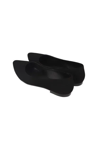 Flat suede puntal lisa