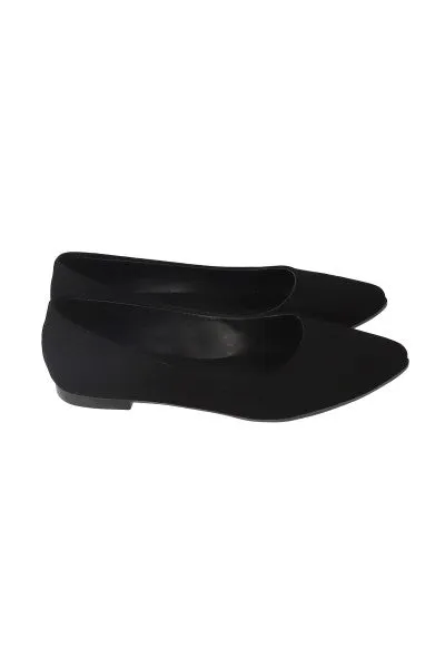 Flat suede puntal lisa