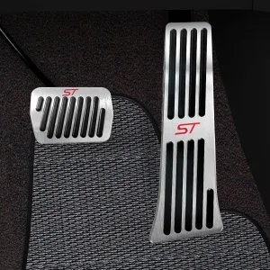 for Ford Explorer 2025 2024 2023 2022-2020 Aluminum Performance Pedals Set Non-Slip Accelerator and Brake Pedals Cover No Drill Brake Gas Accelerator Accessories 2Pcs(ST)