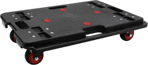 Furniture Dolly, Large Moving Dolly, 24in*16in with 800 Lbs Capacity, Flat Furniture Movers with Wheels, Portable and Heavy Duty, Connectable Dollies with Wheels, Black