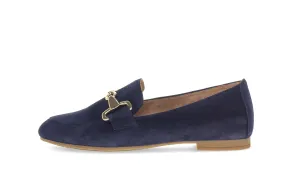 GABOR - 65.211.36 FLAT LOAFER - NAVY SUEDE
