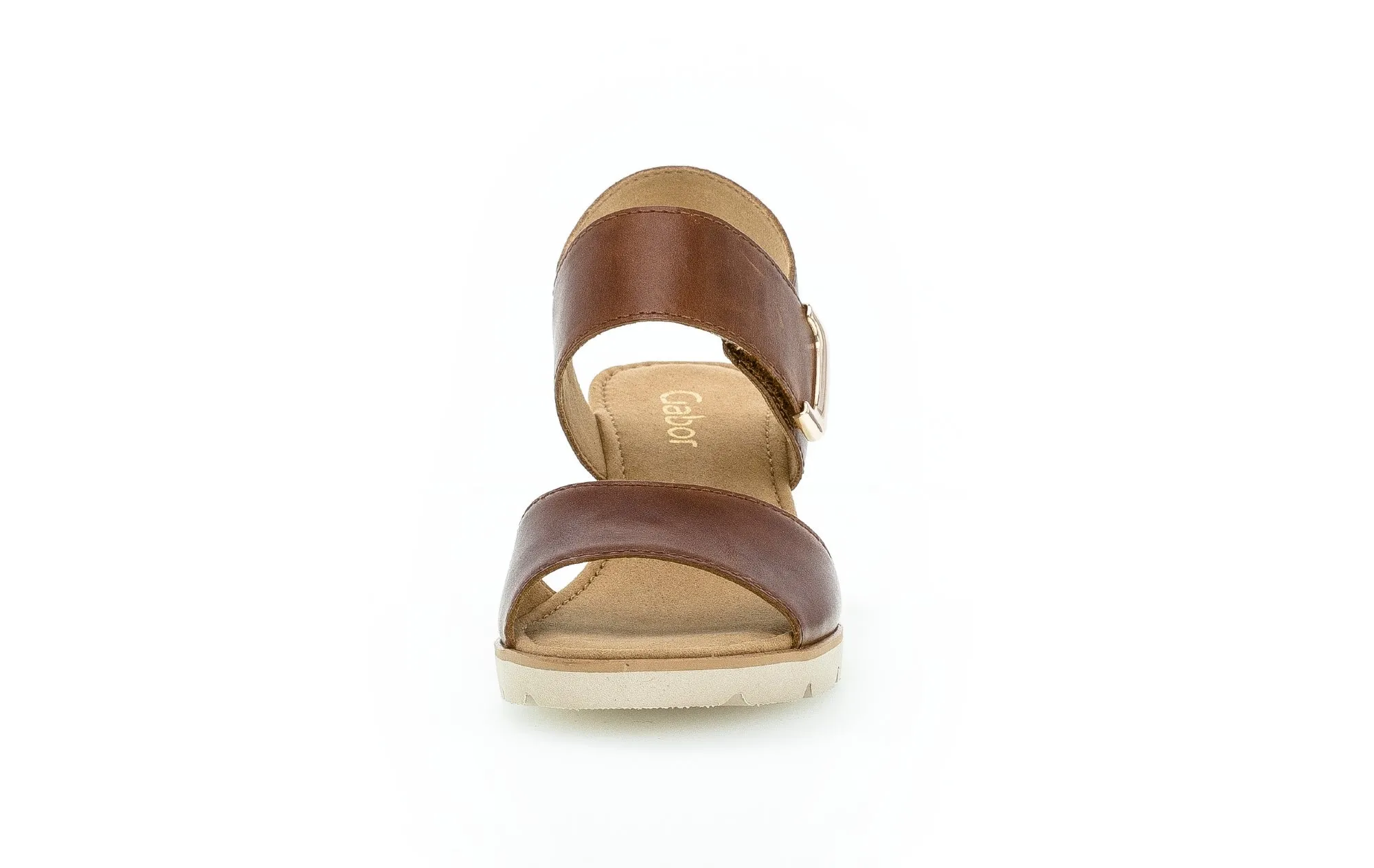 GABOR - 65.751.24 HIGH WEDGE SANDAL - TAN