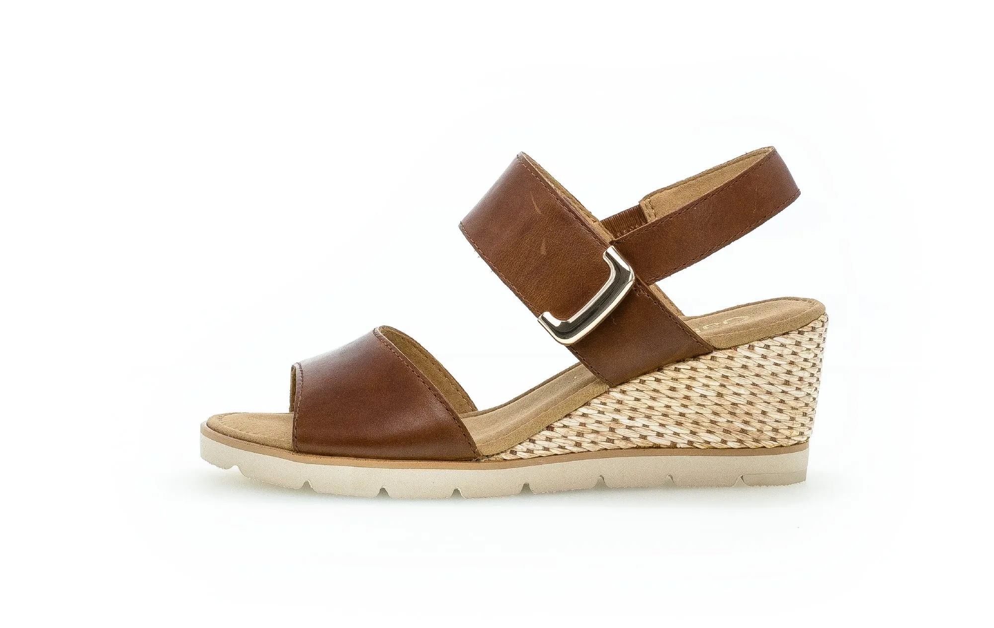GABOR - 65.751.24 HIGH WEDGE SANDAL - TAN