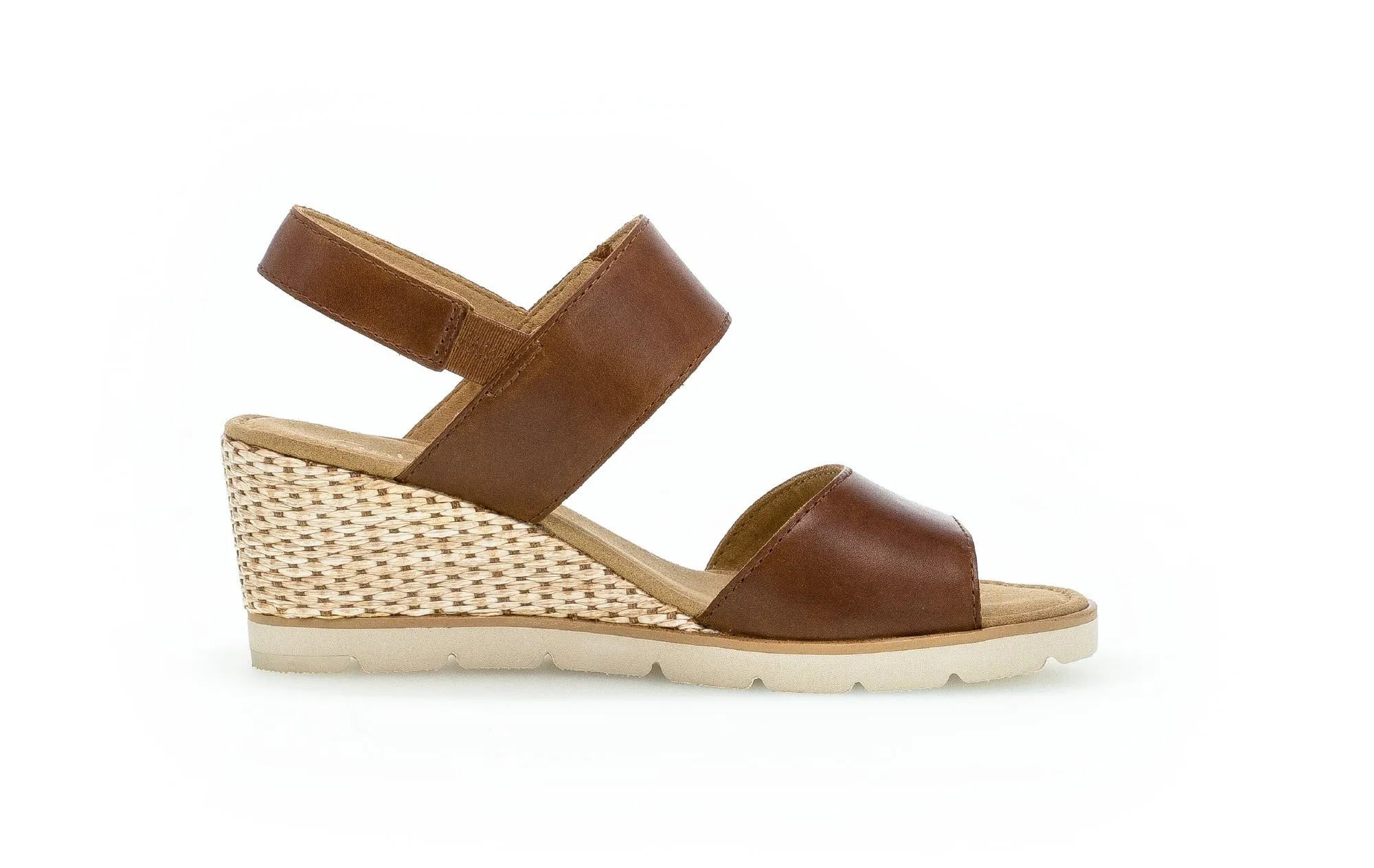 GABOR - 65.751.24 HIGH WEDGE SANDAL - TAN