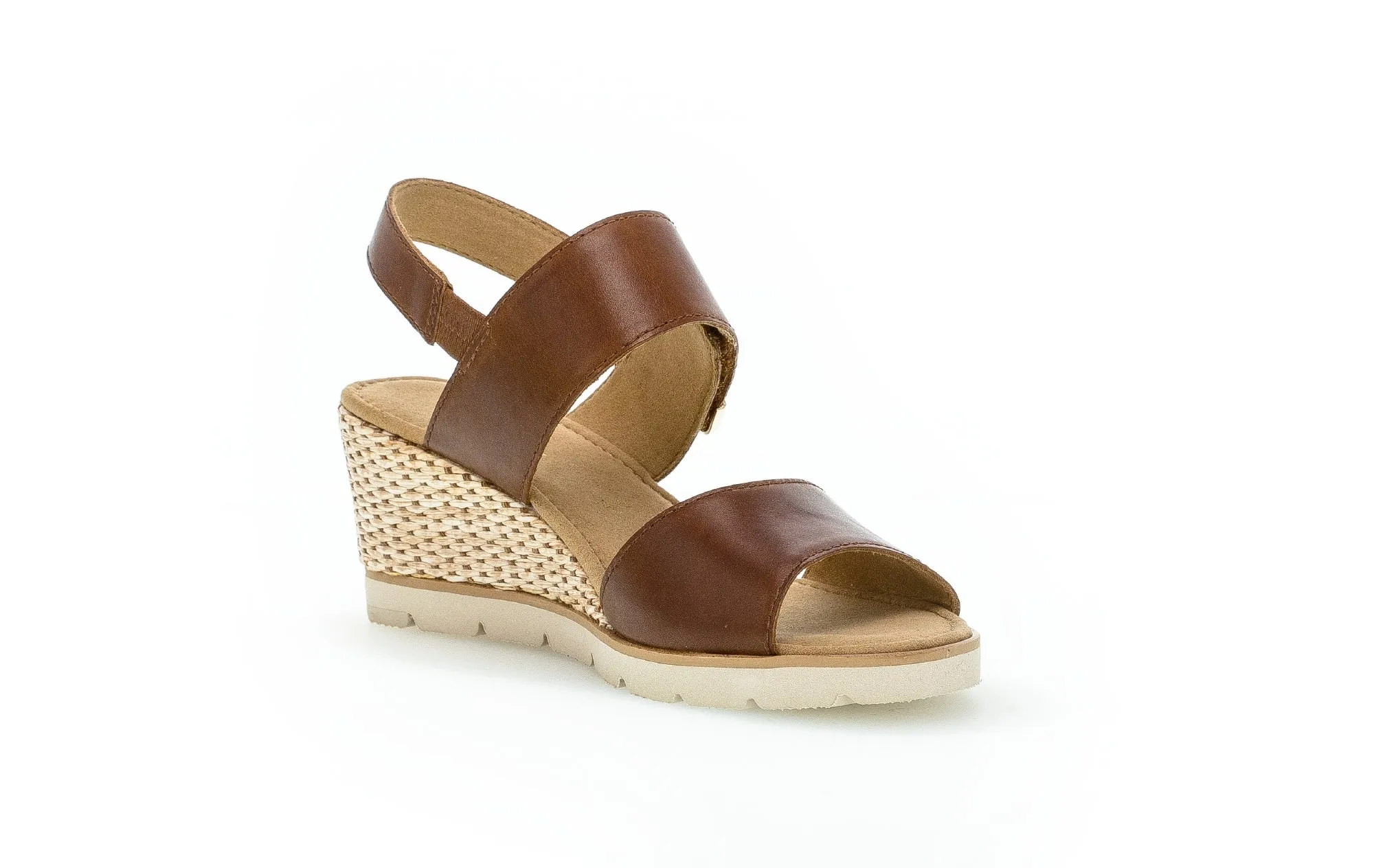 GABOR - 65.751.24 HIGH WEDGE SANDAL - TAN
