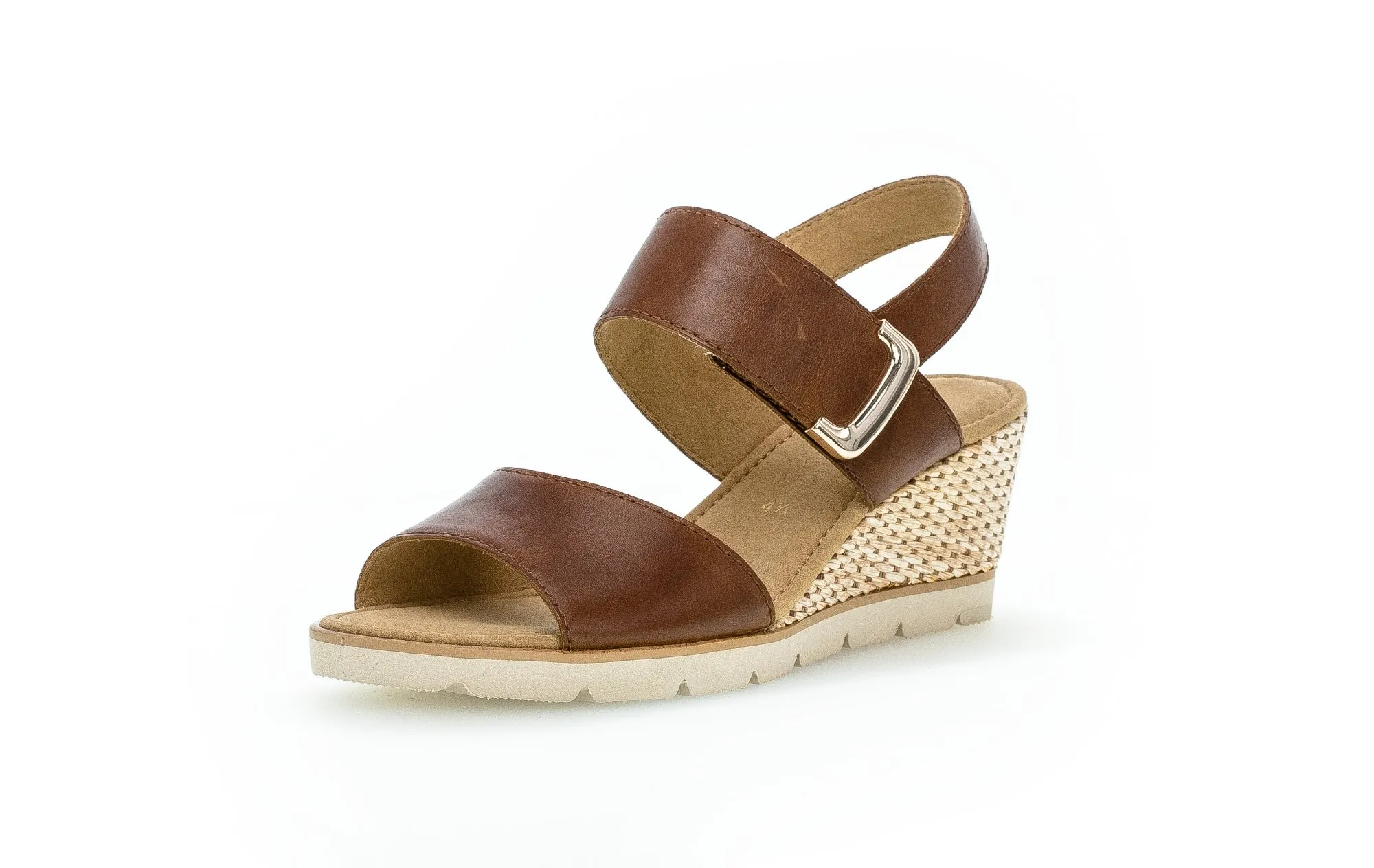 GABOR - 65.751.24 HIGH WEDGE SANDAL - TAN