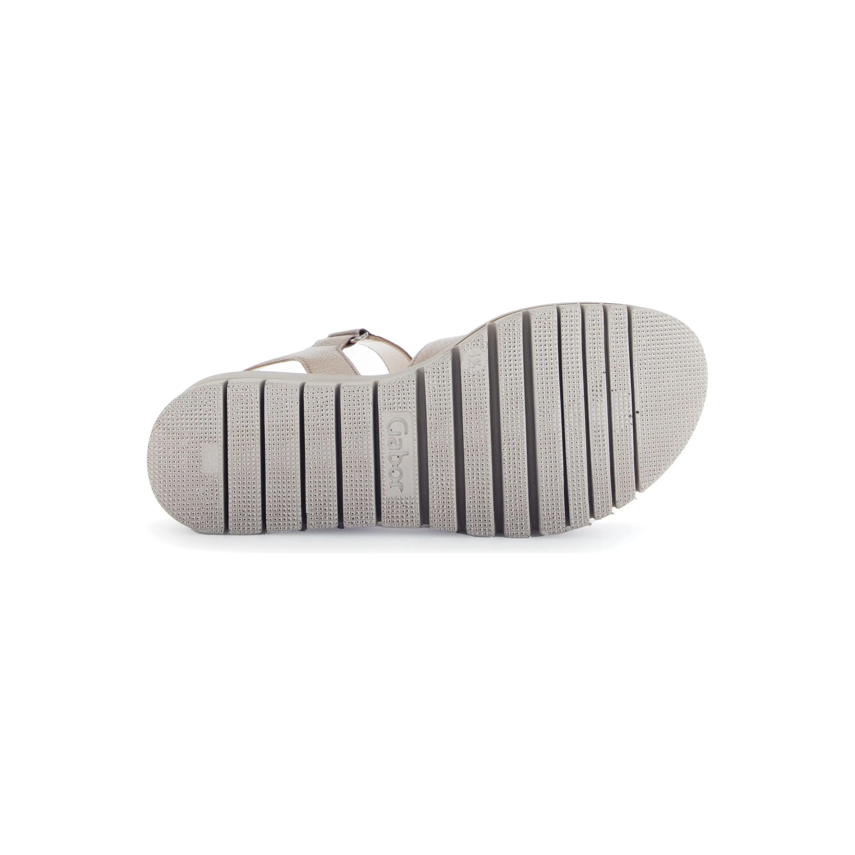 Gabor Alfa- Ladies Velcro Sandal in Gold