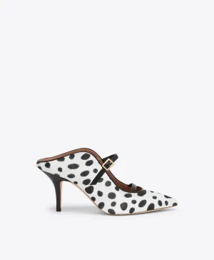 Gala 70 Dotted Calf Hair Mules