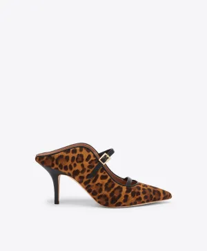 Gala 70 Leopard Calf Hair Mules