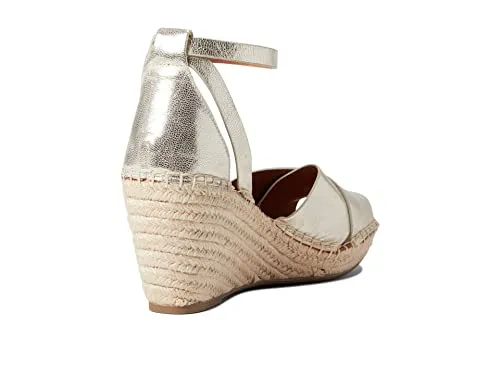 Gentle Souls by Kenneth Cole Women's Charli X Band Buckle Heeled Sandal, Ice, 8
