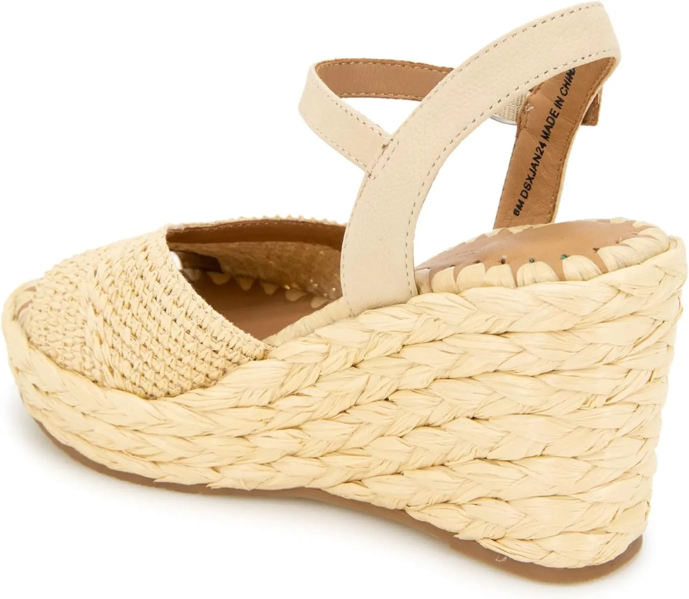 Gentle Souls by Kenneth Cole Women's Nomi Raffia Wedge Sandal