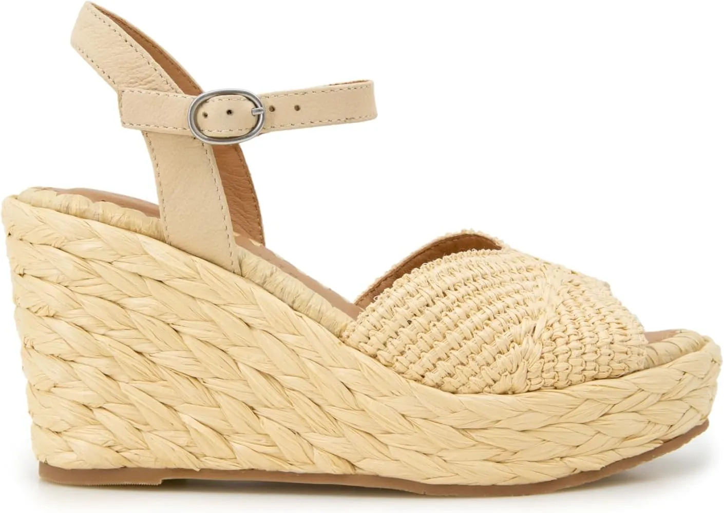 Gentle Souls by Kenneth Cole Women's Nomi Raffia Wedge Sandal