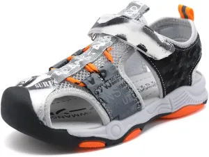 GEXECEUSS Kids Sports Sandals Outdoor Athletic Casual Walking Sandals Boys Girls Beach Sandal Summer Water Shoes for Little Kid/Big Kid