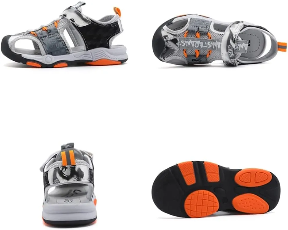 GEXECEUSS Kids Sports Sandals Outdoor Athletic Casual Walking Sandals Boys Girls Beach Sandal Summer Water Shoes for Little Kid/Big Kid