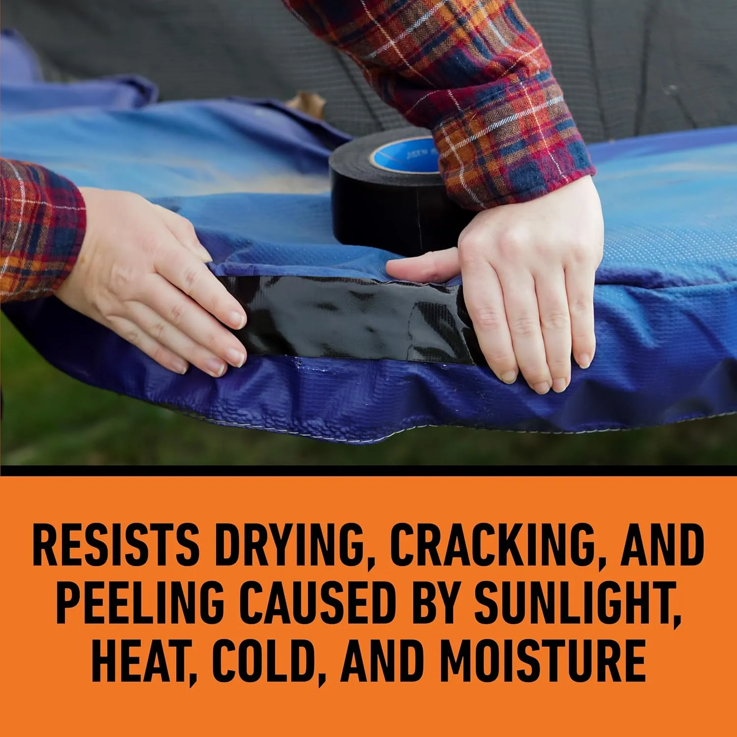 Gorilla All Weather Duct Tape, Black, 1.88" x 25 yd (Pack of 25) - UV and Temperature Resistant Waterproof Tape for Outdoor Repairs
