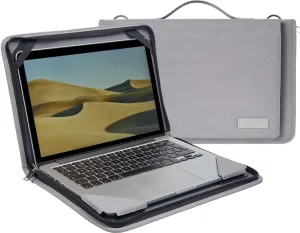 Grey Laptop Messenger Case - Compatible with MSI Summit E13 Flip Evo - A13M 13.4" Laptop